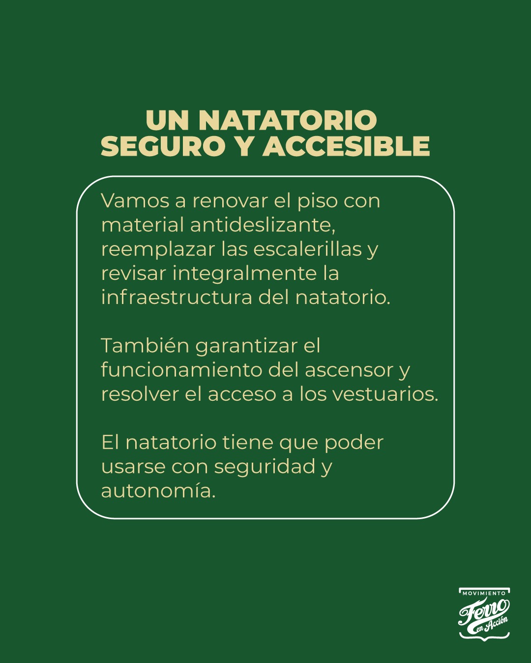 Placa de Ferro en Acción: Un natatorio seguro y accesible