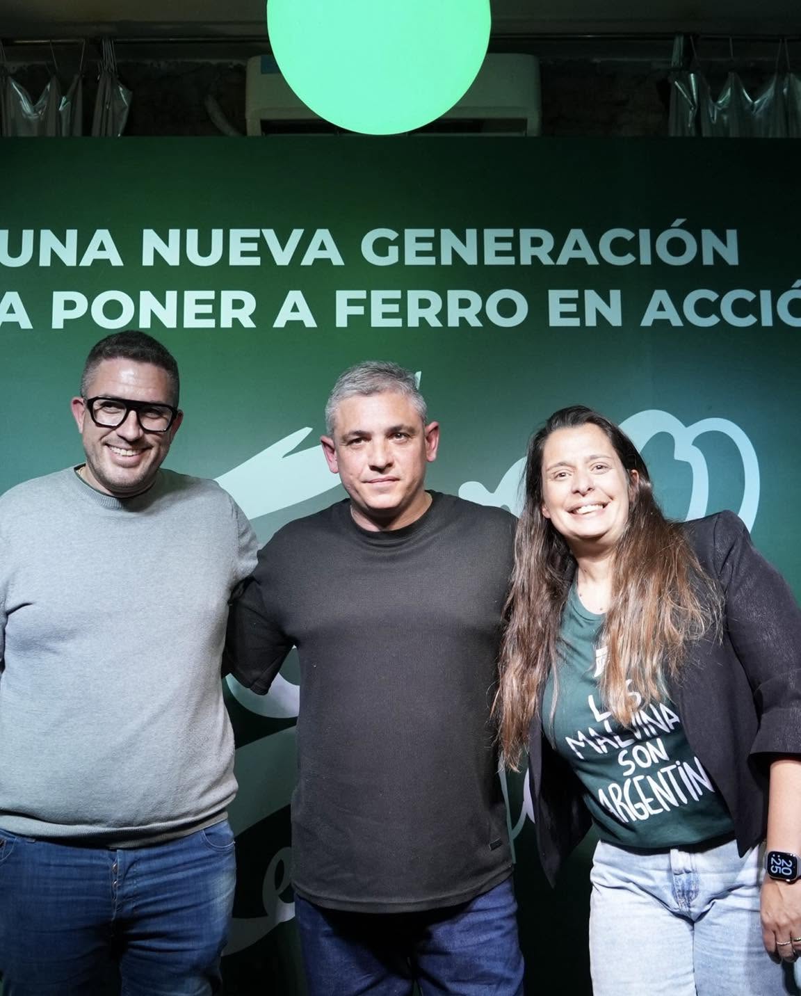 La fórmula de Ferro en Acción durante el acto de cierre de campaña